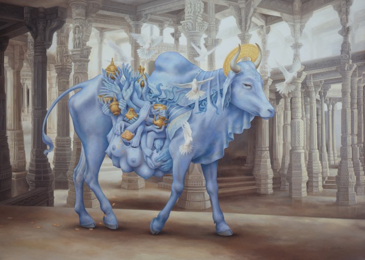 Govinda and the Heiffer Nymph (2007 oil)