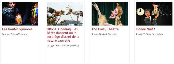 Casteliers 13th edition 2018 Puppet Theatre