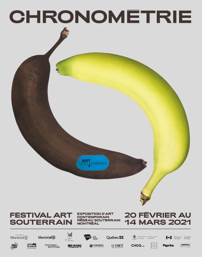 Festival art souterrain 2021 chronometrie promo poster Art & the City
