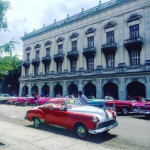 classic car and architecture Havana Cuba