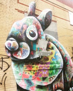Brooklyn graffiti bunny