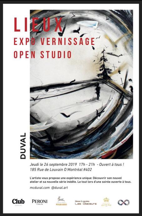 MC DUVAL Expo Vernissage Open Studio Promo poster