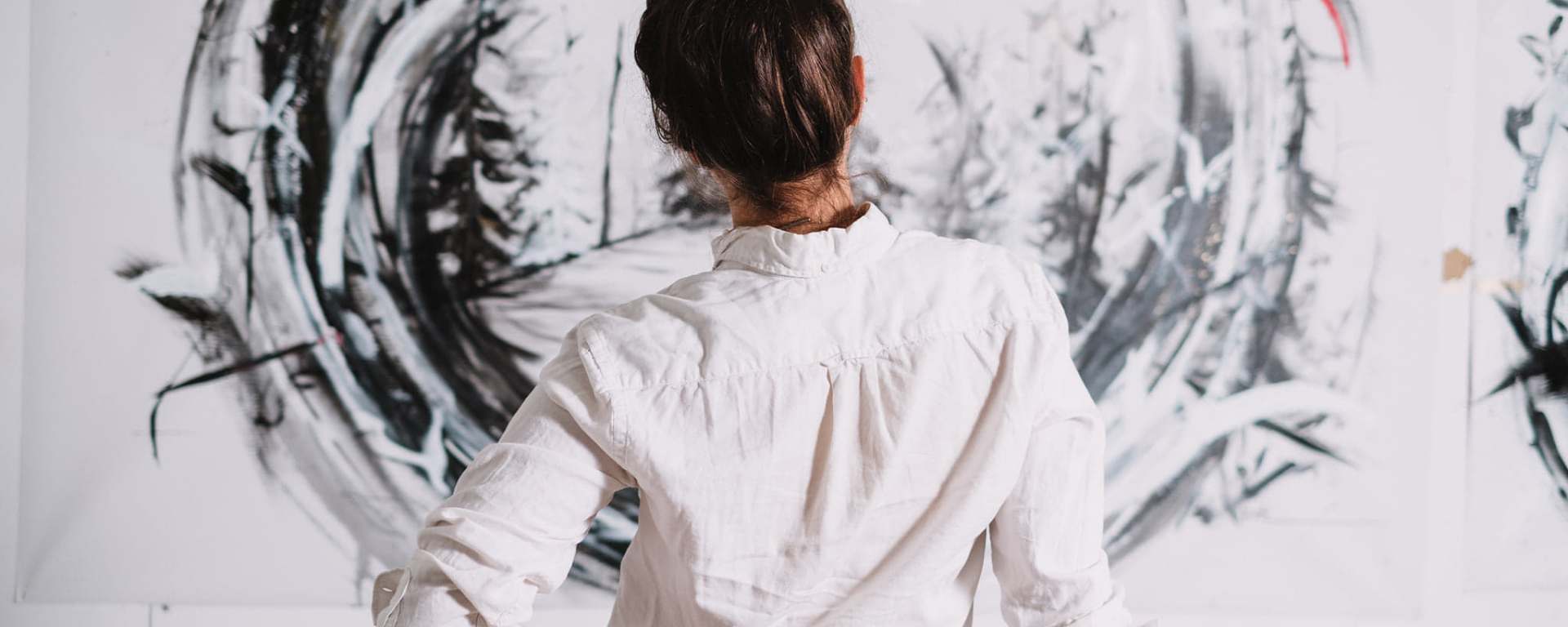 MC DUVAL painting art piece for LIEUX open studio exhibit Photo: Jon Rose Photo Montreal